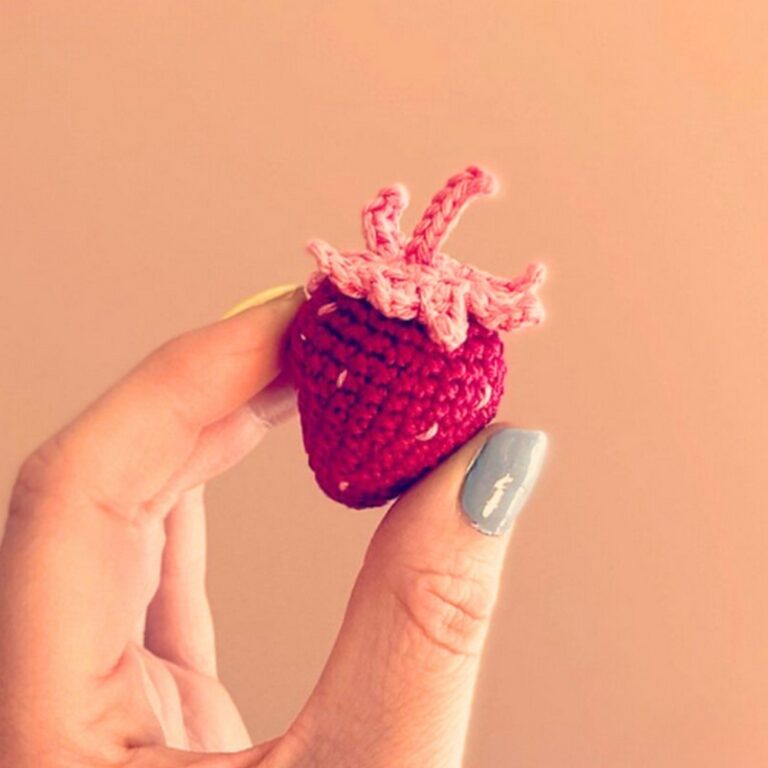 Cutest Crochet Mini Strawberry Pattern Step By Step