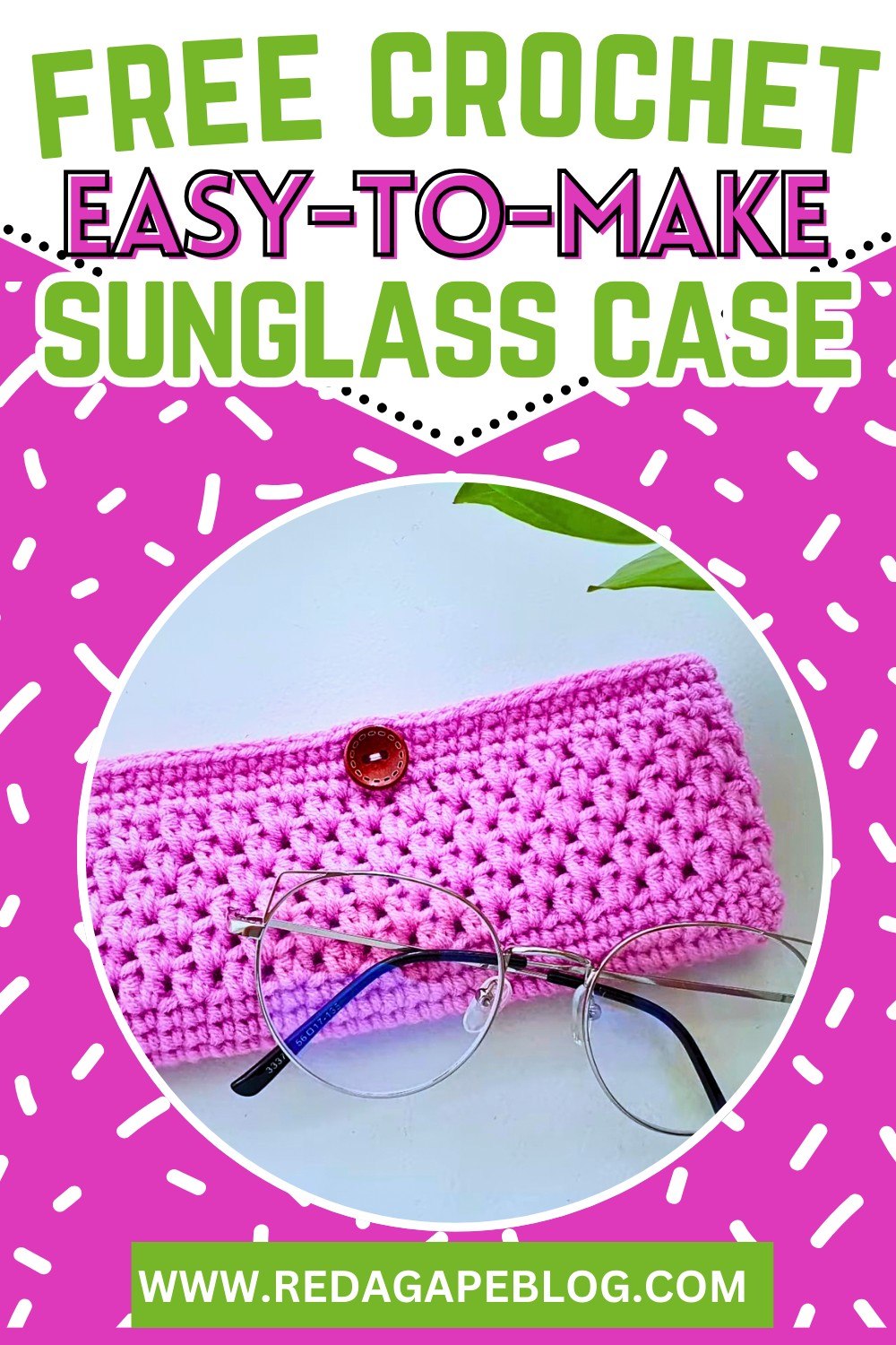 Minimal Crochet Pattern For Glasses Case