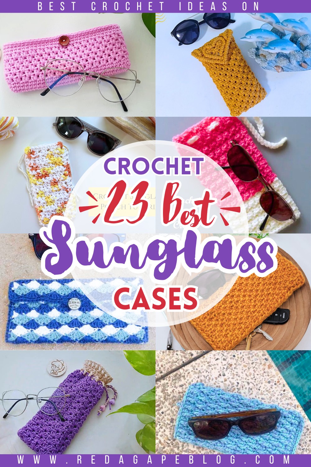 crochet sunglass case patterns