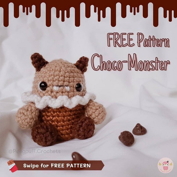 Free Crochet Choco Monster Pattern For Chocolate Lovers