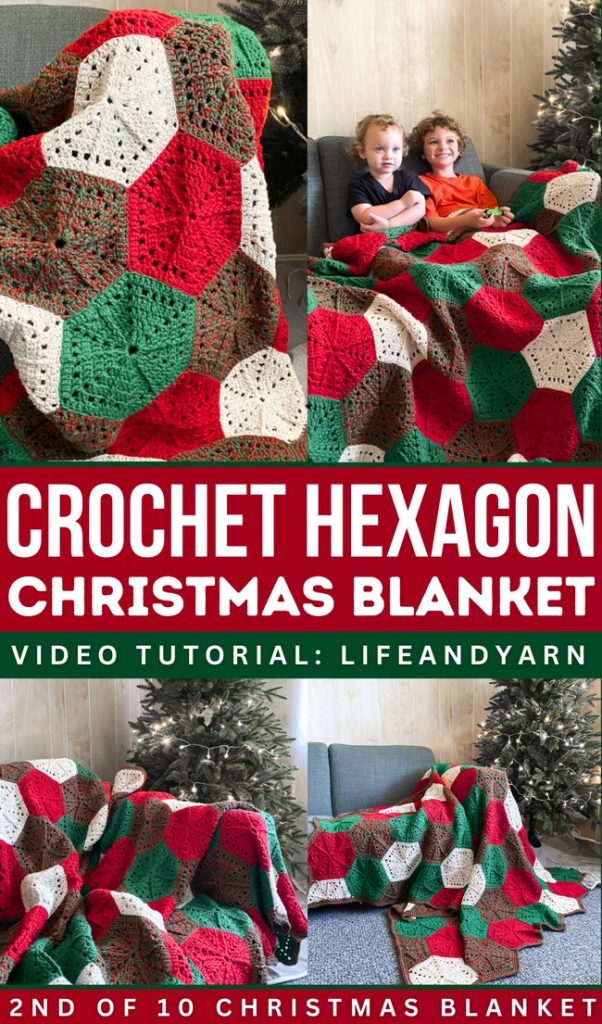 How to Crochet Christmas Blanket Patterns - Red Agape Blog