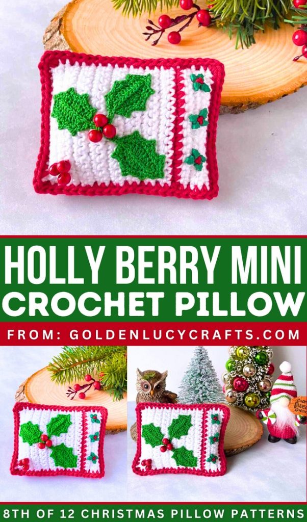 12 Free Crochet Christmas Pillow Patterns for Decor - Red Agape Blog