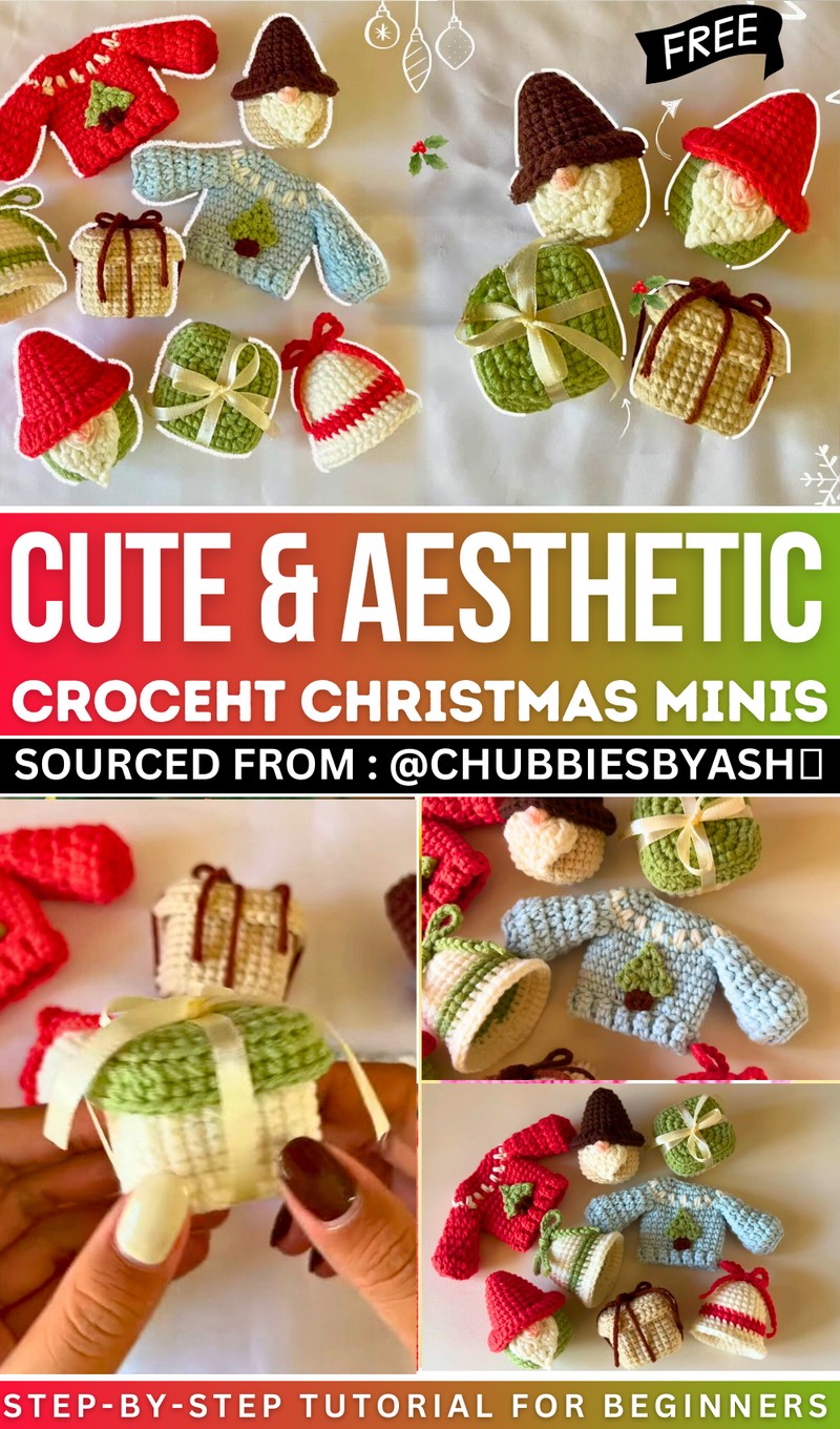 Crochet Cute & aesthetic Christmas Minis