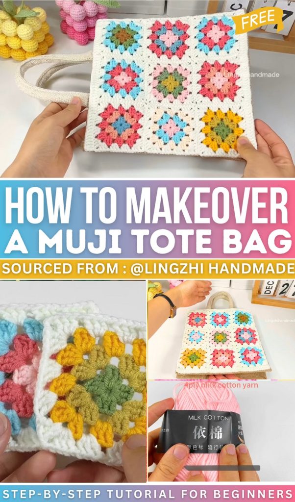 Pattern Muji Useful Crochet Muji Tote Bag Pattern For Stylish Upgrade - Red Agape Blog