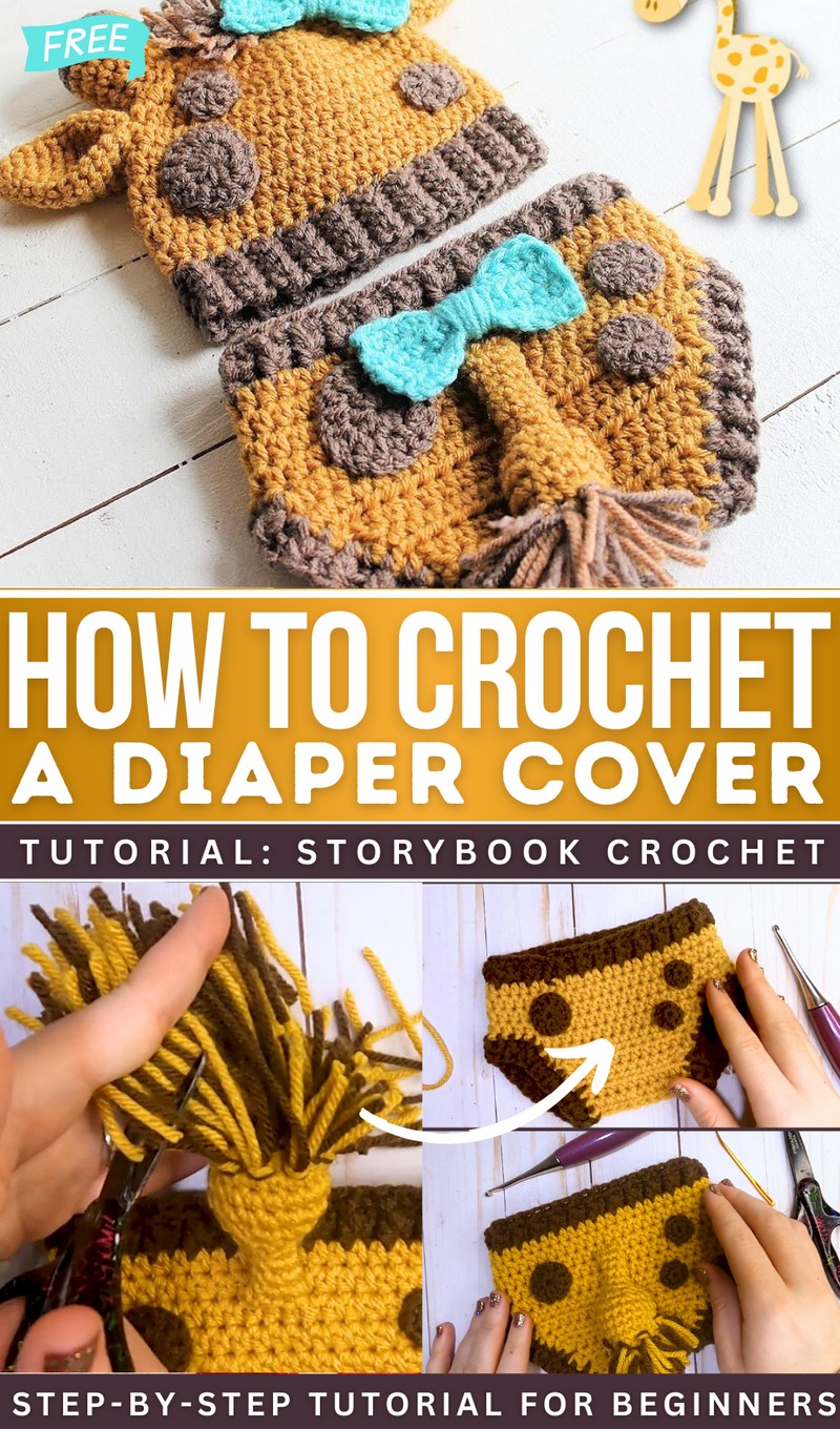 How to Crochet Giraffe Diaper Cover
