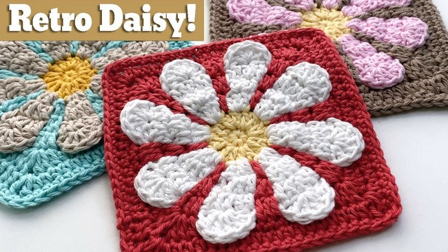 Retro Daisy Square
