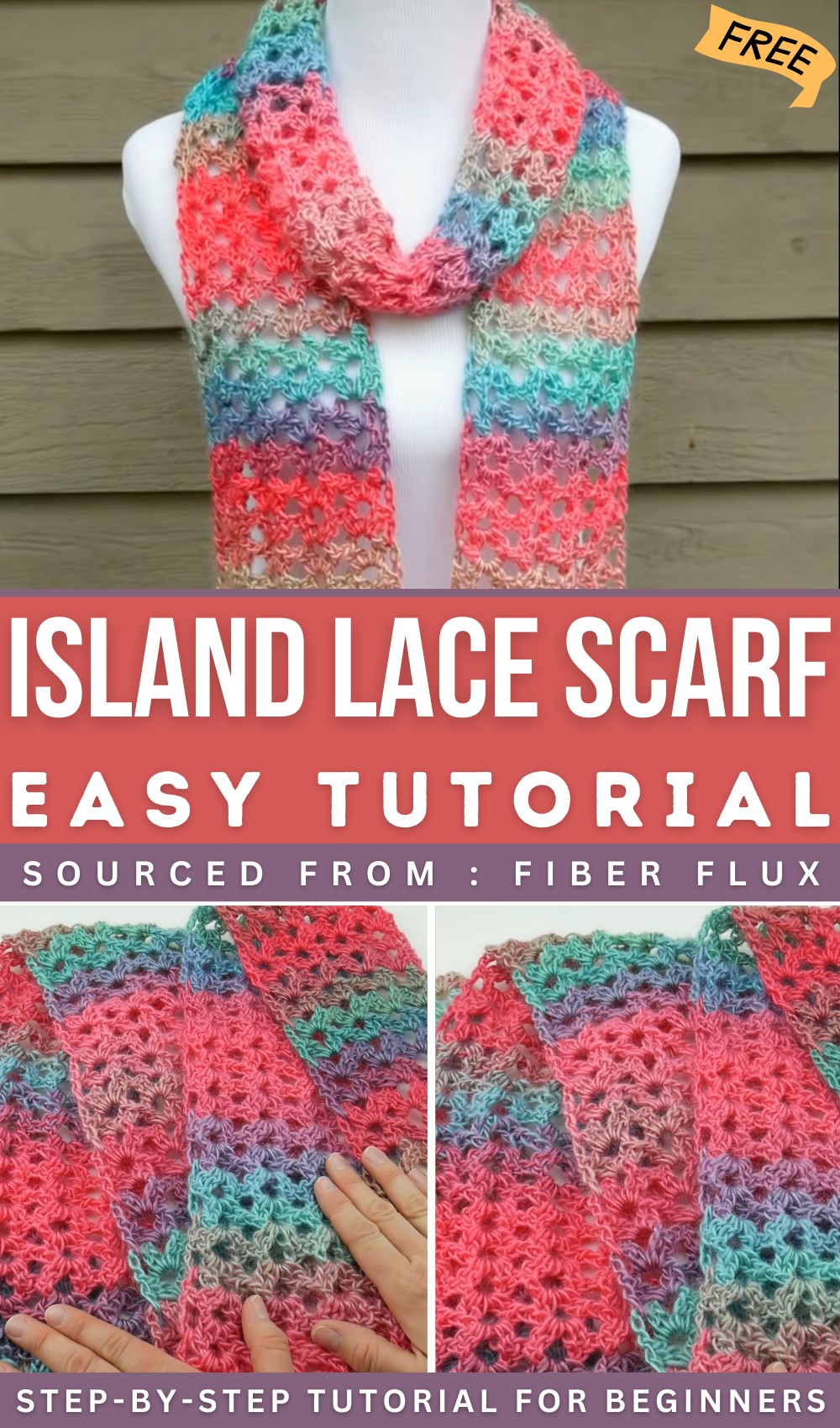 How To Crochet the Island Lace Scarf