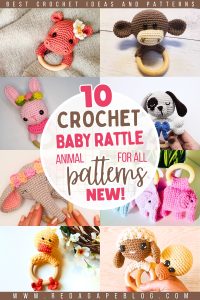 10 Free Crochet Baby Rattle Patterns for New Moms - Red Agape Blog