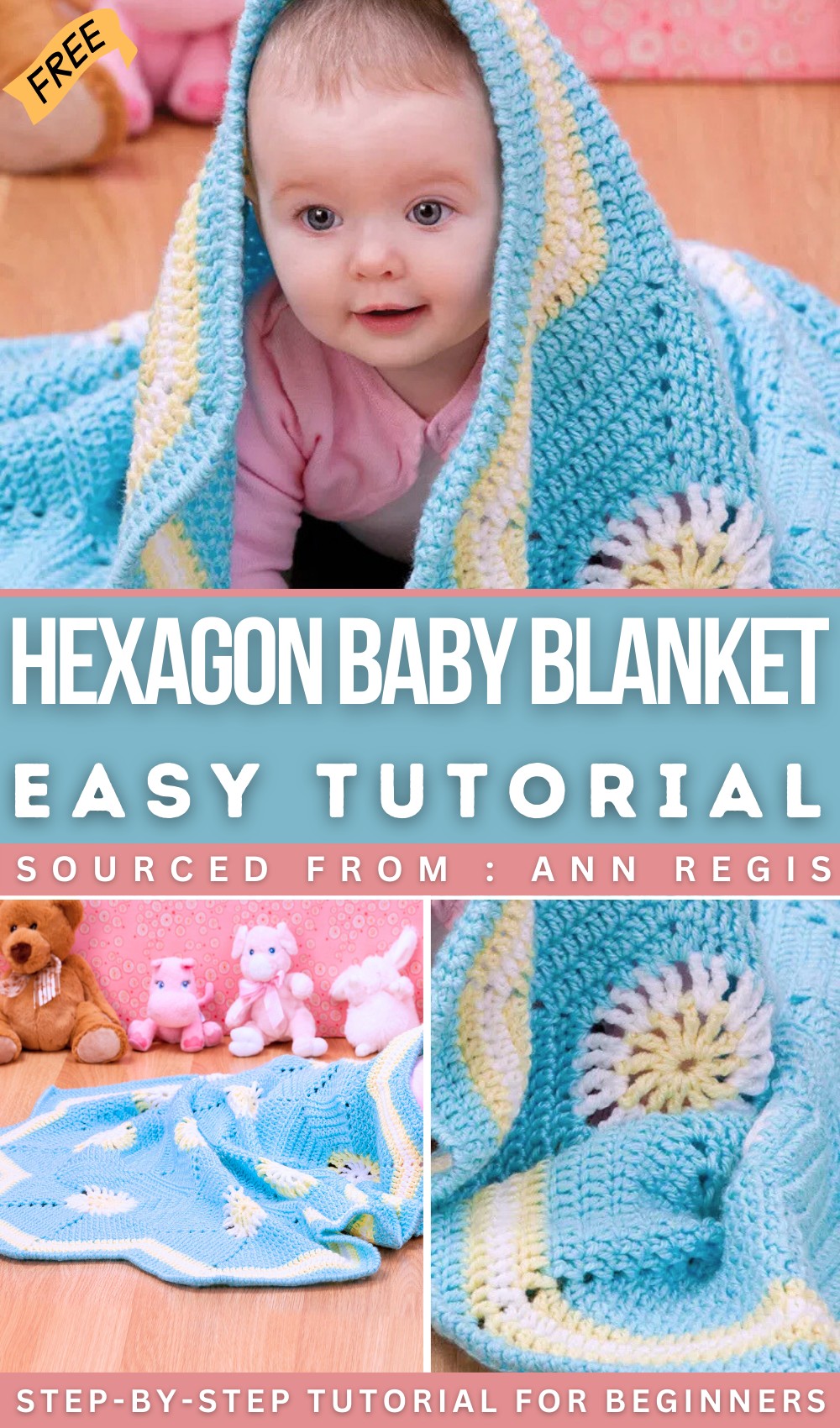 Crochet Hexagon Baby Blanket