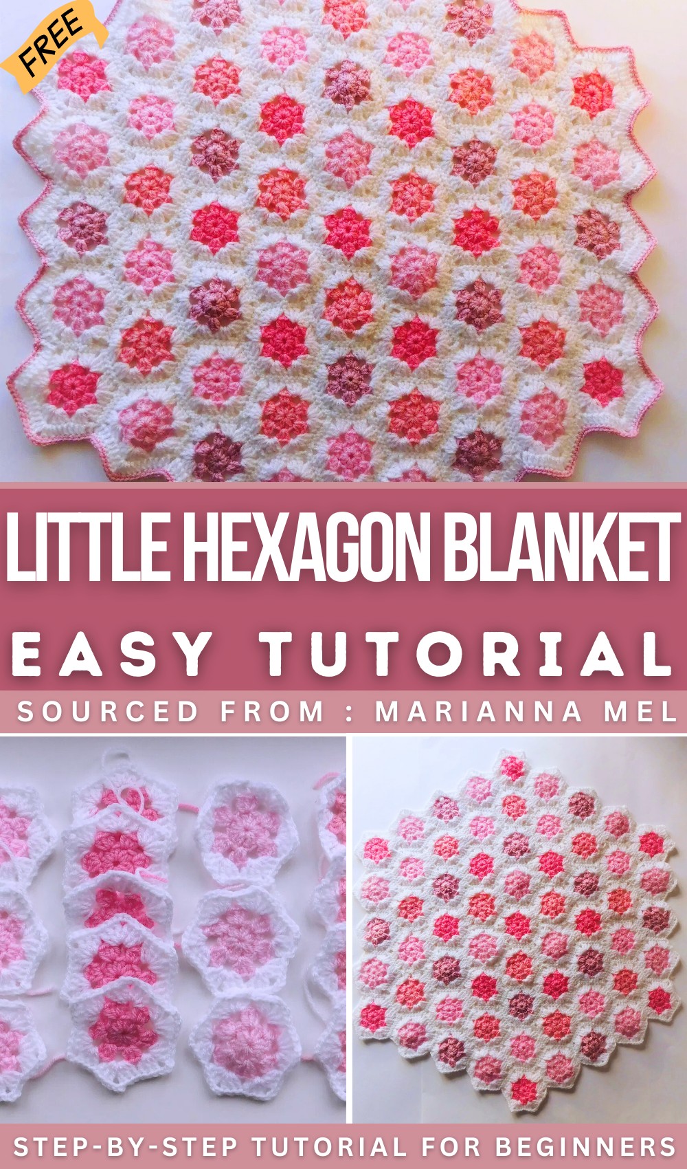 Crochet Little Hexagon Blanket