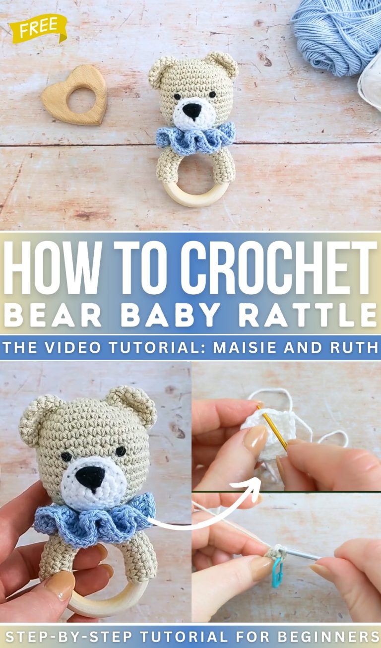 10 Free Crochet Baby Rattle Patterns for New Moms - Red Agape Blog