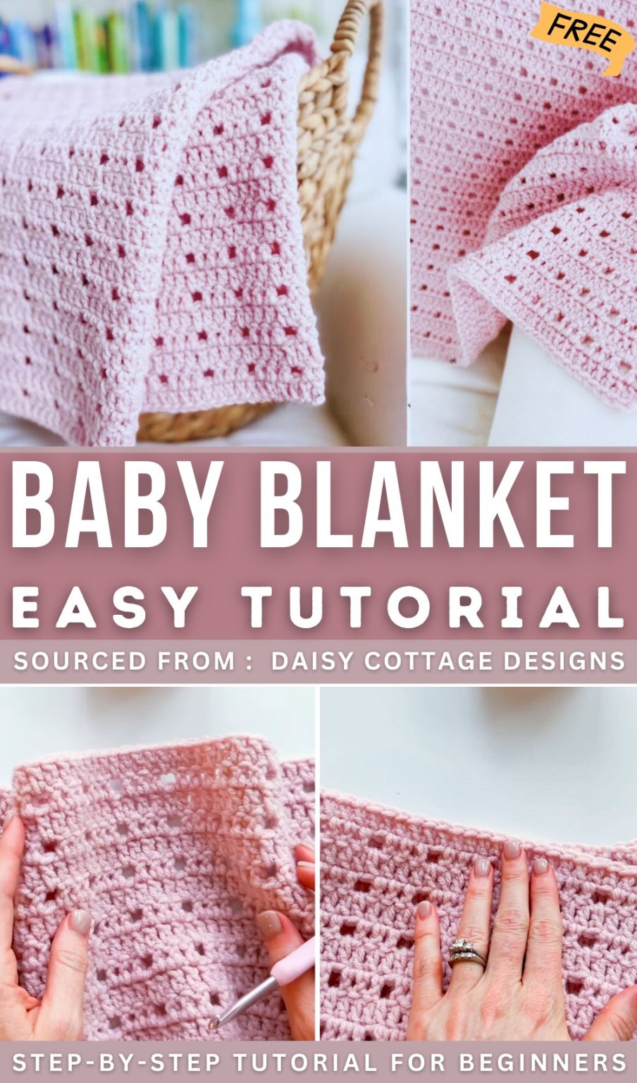 10 Free Crochet Pink Blanket Patterns for Feminine Decor - Red Agape Blog