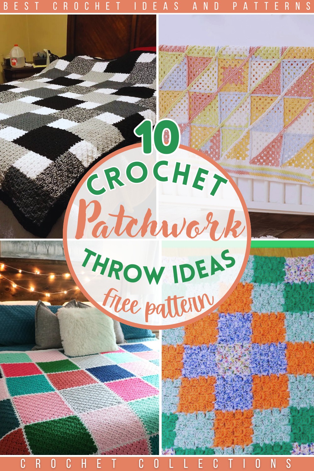 Patchwork Throw Free Crochet Patterns 1