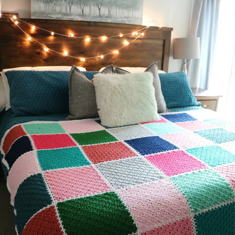 Patchwork Throw Free Crochet Patterns