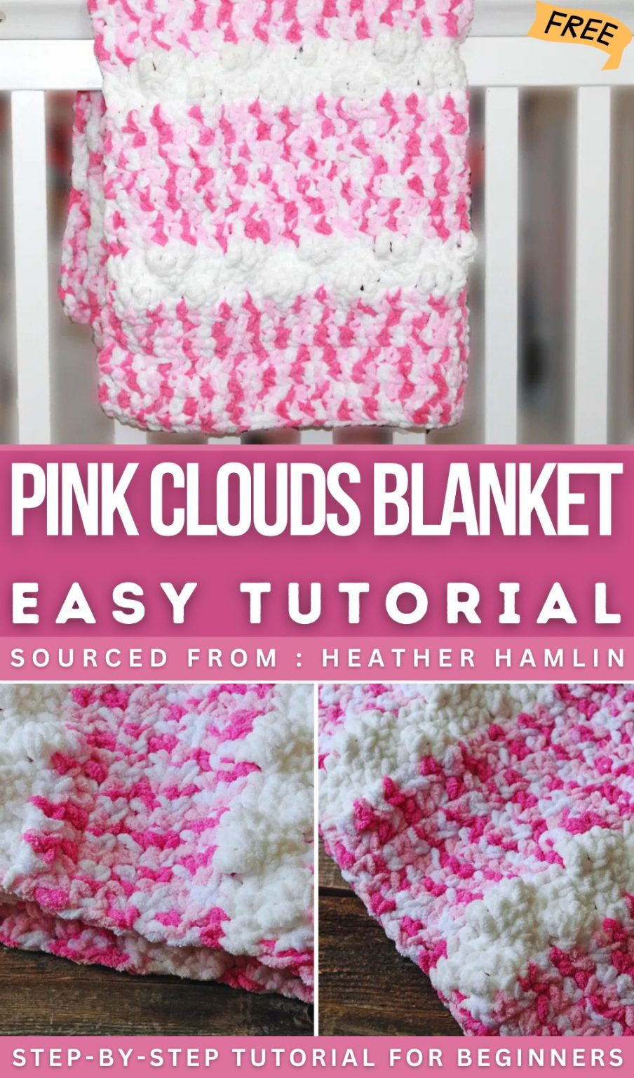 10 Free Crochet Pink Blanket Patterns for Feminine Decor - Red Agape Blog