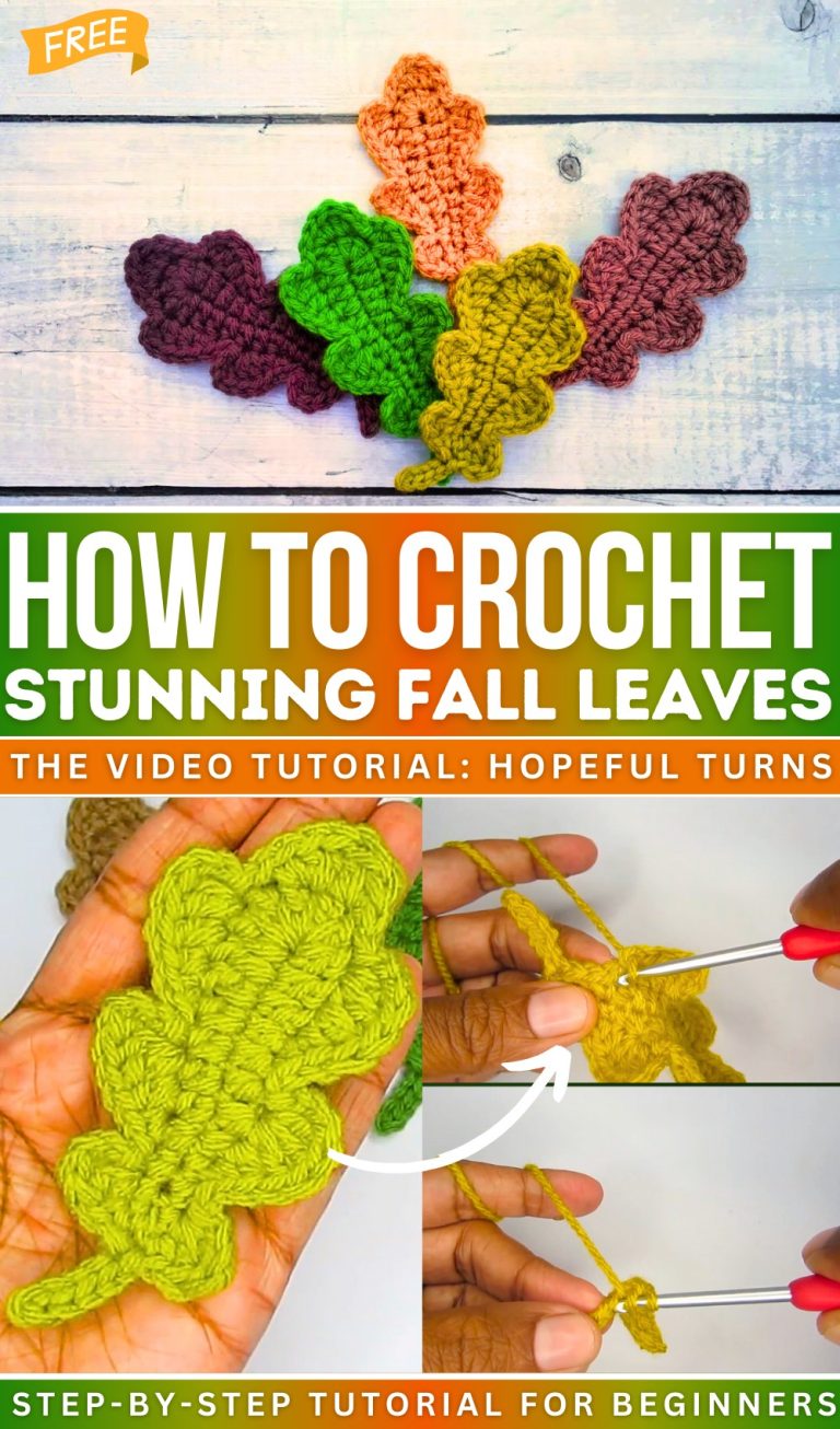 10 Free Crochet Fall Leaves Ideas for Home Decor - Red Agape Blog