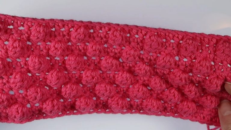 How to Crochet Bobble Stitch (Tutorial for Beginners)