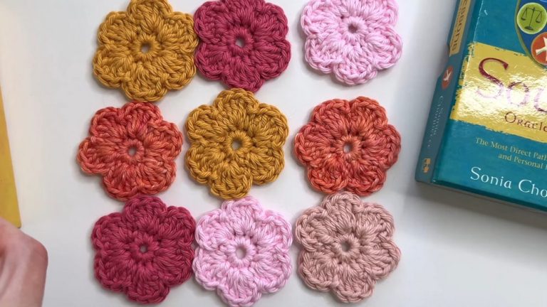How to Crochet Daily Blossoms Affirmation Blanket for Spring