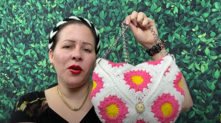 How to Crochet Bag With Granny Square for Beginners