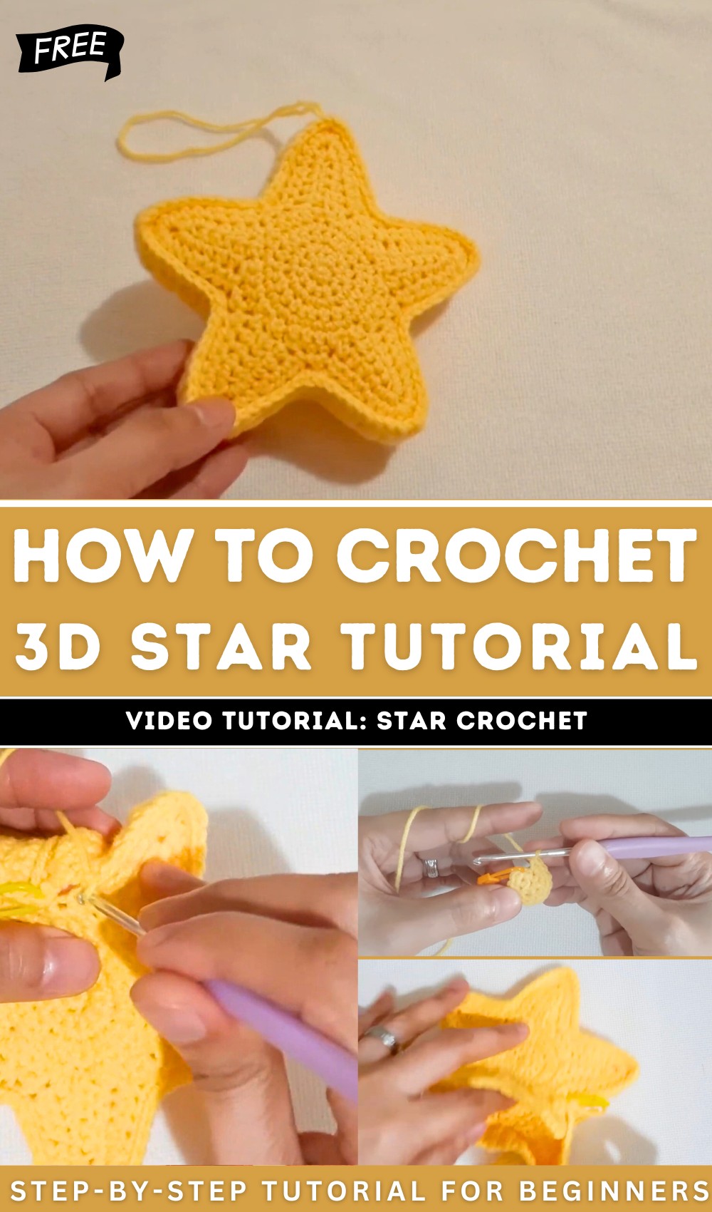 Crochet 3d Star Tutorial