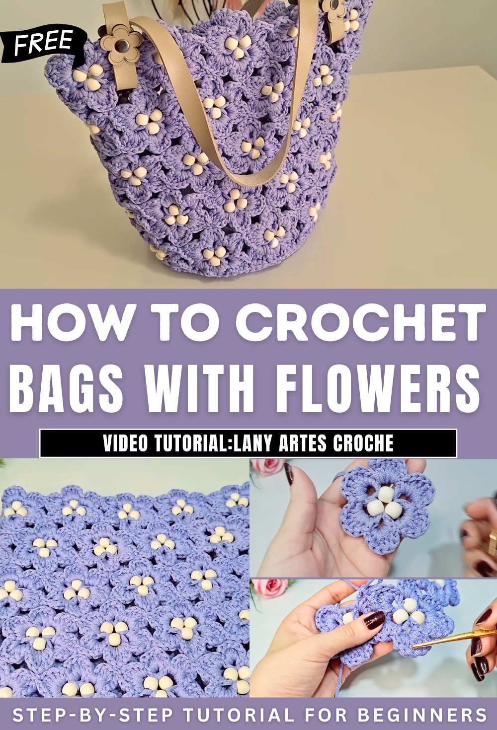 Crochet Bags With Flowers