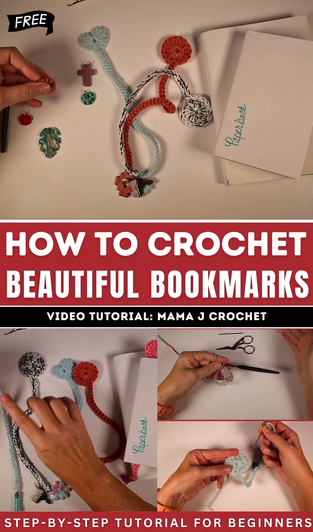 Crochet Beautiful Bookmarks Tutorial