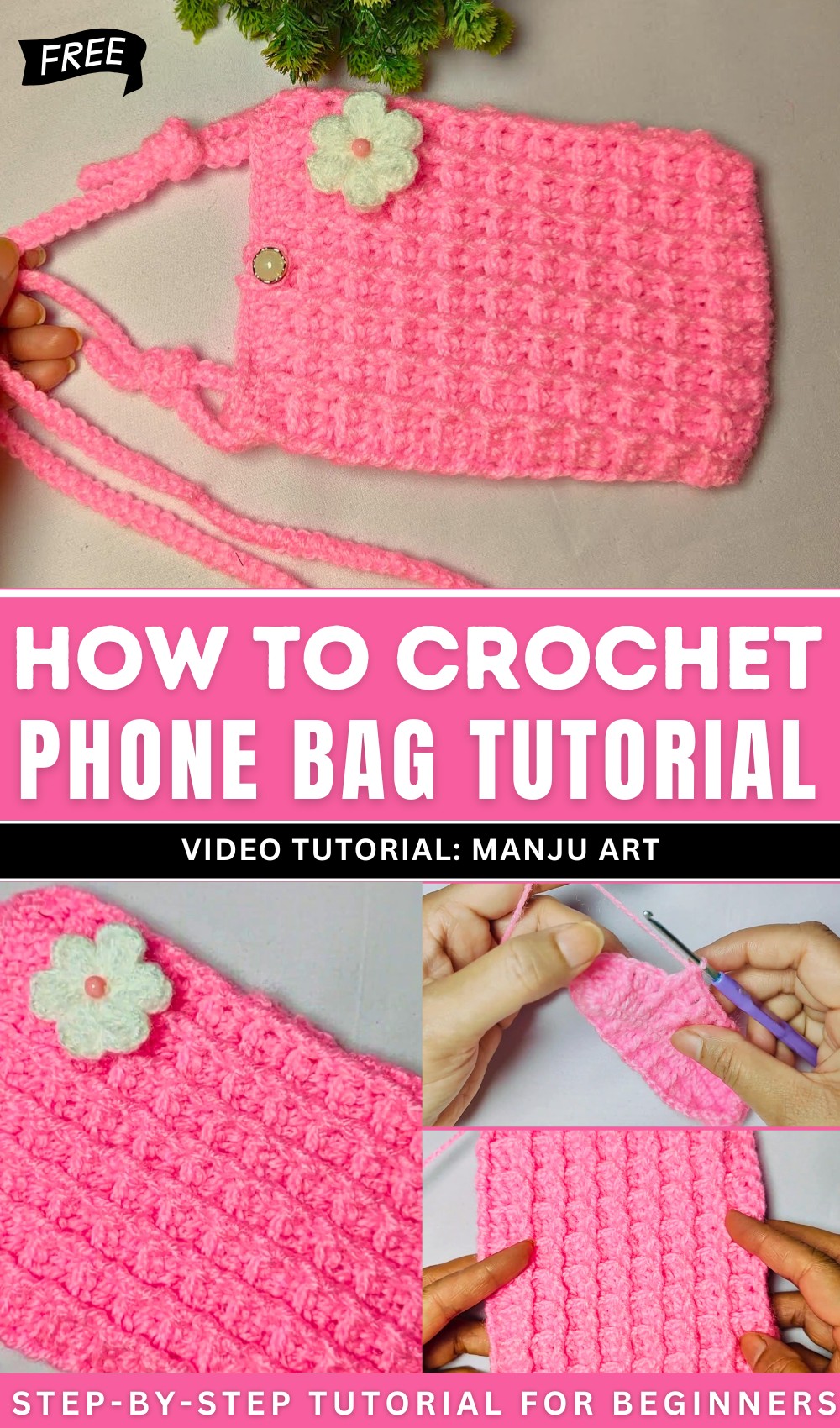 Crochet Phone Bag Tutorial