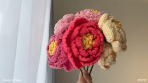 Crochet a Peony Flower