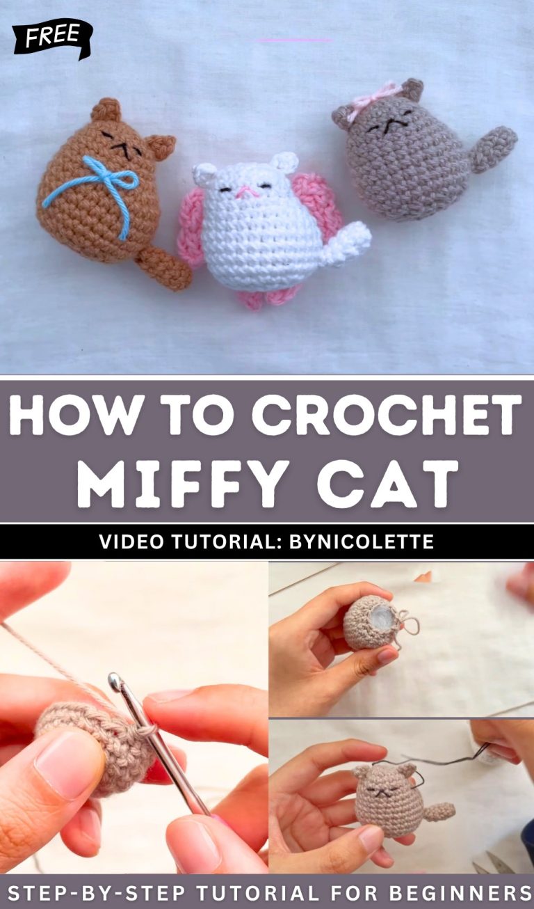 Mini Tutorial Threads How to Crochet Mini Cats β Easy Beginners Tutorial - Red Agape Blog