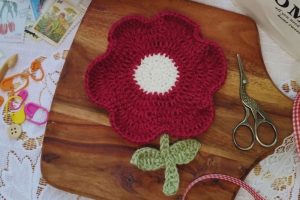 Simple Flower Coaster
