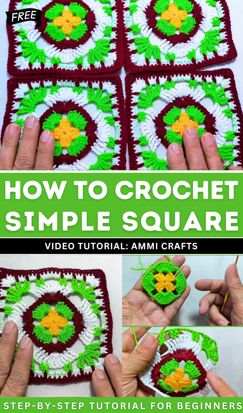 Simple Square Crochet Pattern