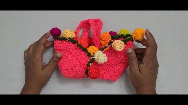How to Crochet Blooming Rose Bag for Spring