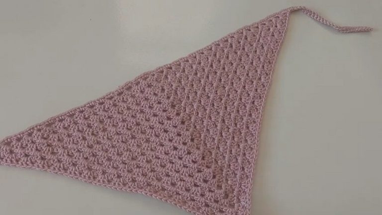 How To Crochet Granny Stitch Bandana for Summer