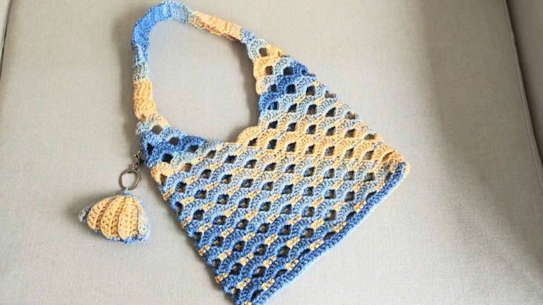 How to Crochet Ocean Shoulder Bag Tutorial