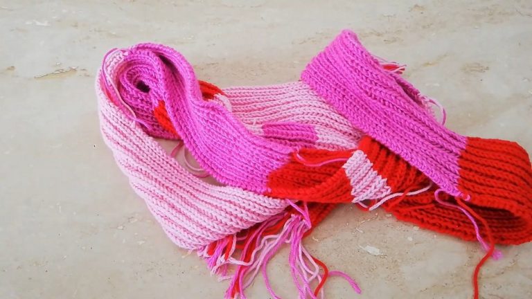 How To Crochet Kitting Patchwork Scarf for Beginners