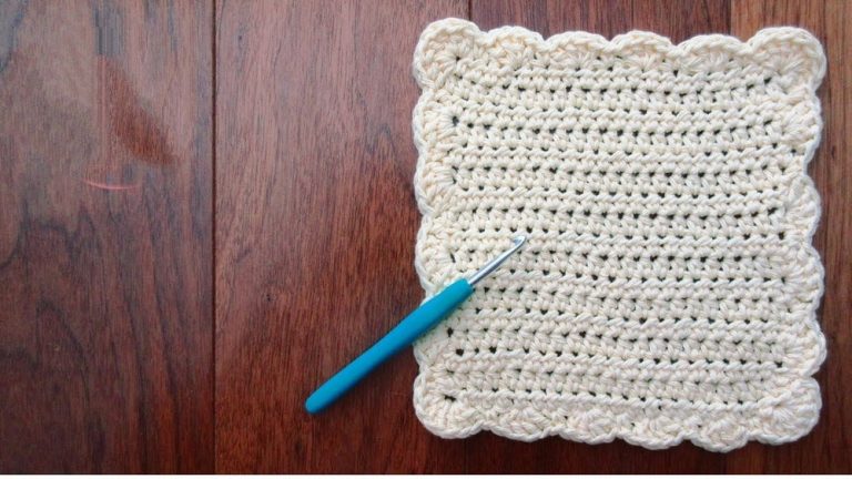 How to Crochet Simple Dishcloth & Washcloth for Kitchen