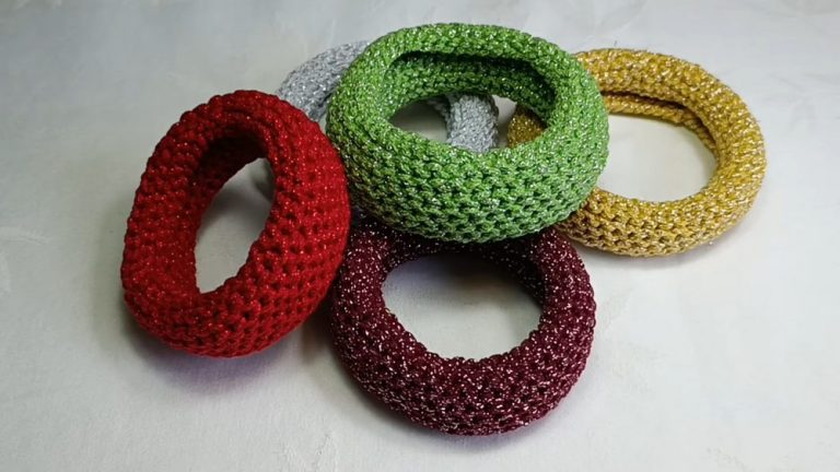 How to Crochet Very Easy Jewelry Bracelet for Beginners