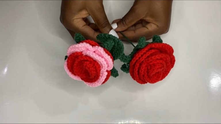 How To Crochet Rose Flower for Spring