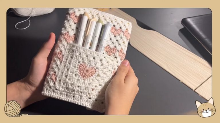 How to Crochet Heart Book Cover for Gifting