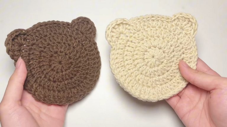 How to Crochet Bear Tea Coaster for Home Decor