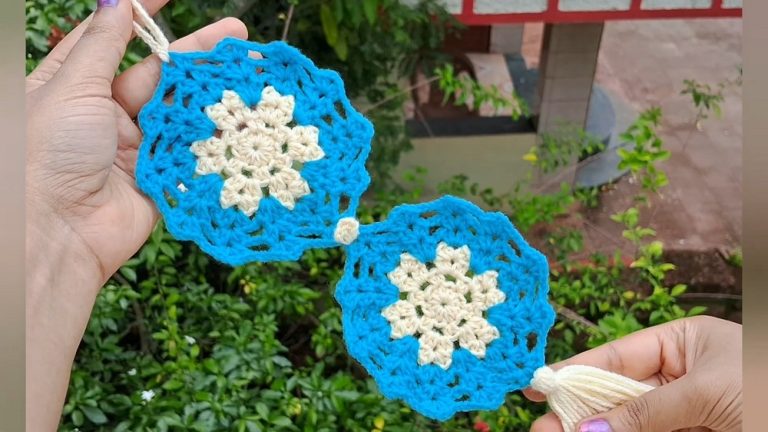How to Crochet Flowers Wall Hanging for Beginners