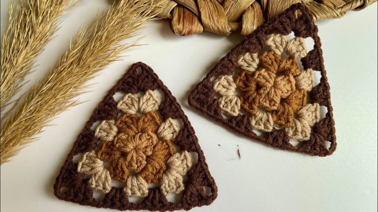 How To Crochet Granny Triangle for Beginners