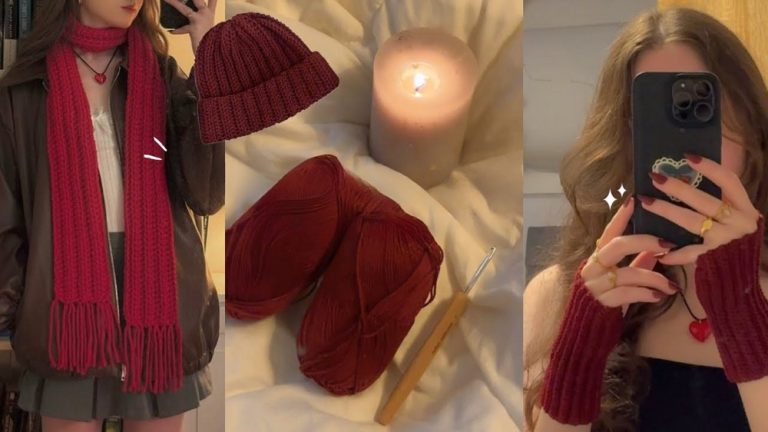 Cozy Crochet Tutorials for Hand Warmers, Scarf, Beanie