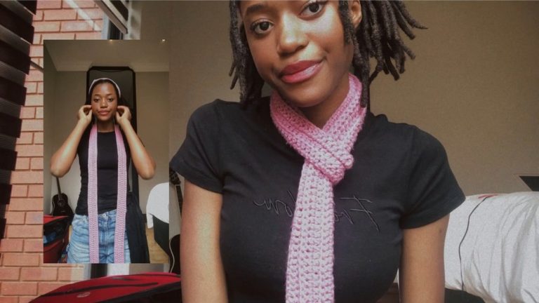 How to Crochet Skinny Scarf for Ladies