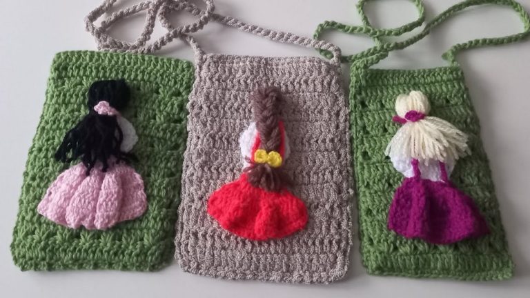 How to Crochet 3D Girl Figured Crochet Bags