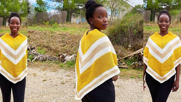 How To Crochet Poncho for Winter