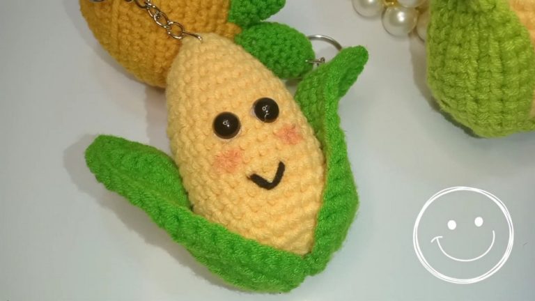How to Crochet Corn Keychain for Kids