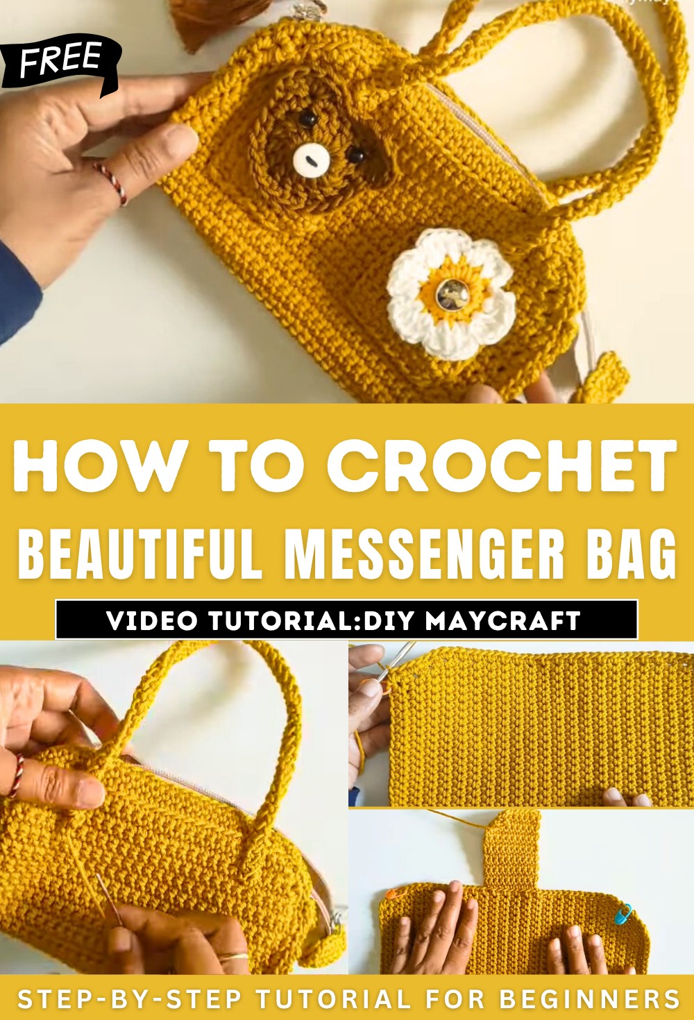 Crochet A Beautiful Messenger Bag
