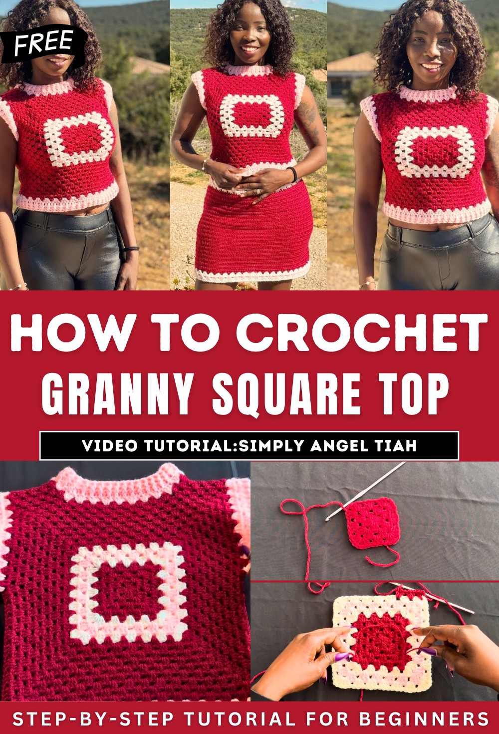 Crochet A Granny Square Top Tutorial