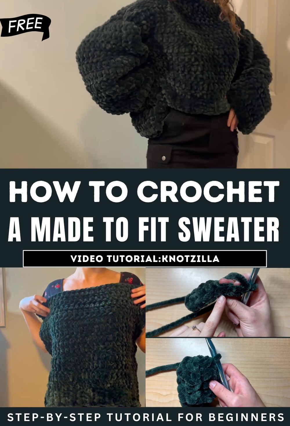 Crochet A Made To Fit Sweater